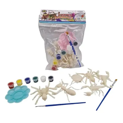 Hmyz na maľovanie sada 10ks - modrá