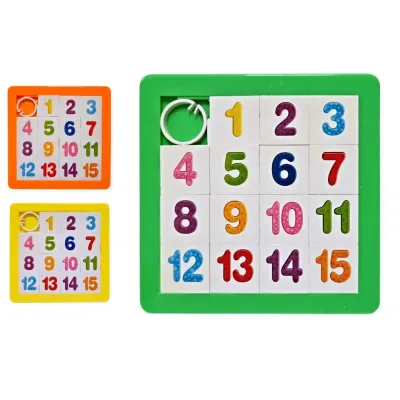 Hra logická 12,5x0,5cm hlavolam - žltá