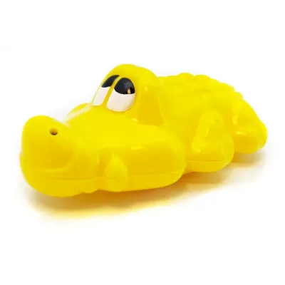 Hrkálka krokodíl 13cm - modrá