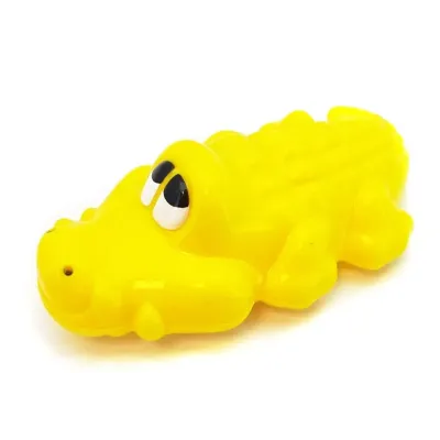 Hrkálka krokodíl 13cm - modrá