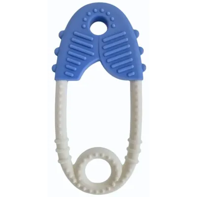 Hryzátko špendlík silikón 11,5cm - modrá