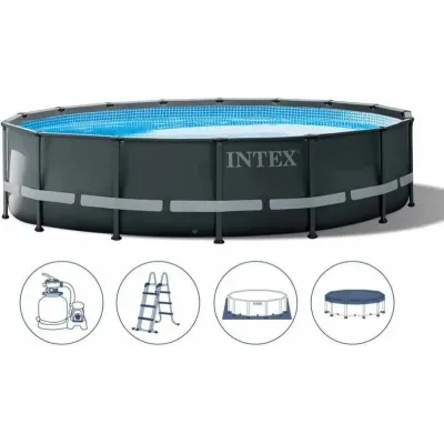 Intex 26326 Ultra Frame Bazén set 488x122cm s pieskovou filtráciou