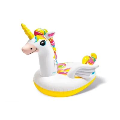 Intex 57561 Nafukovací Jednorožec s úchytkami 201x140x97cm