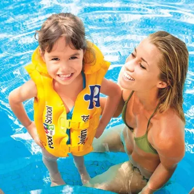 Intex 58660 Plávacia vesta Pool School 50x47cm