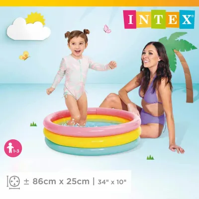 Intex 58924 Nafukovací detský bazén 3kruhy 86x25cm