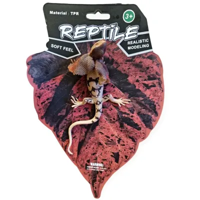 Jašterica Agama gumená 18cm