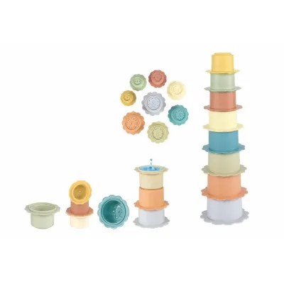 Kelímky skladacie kvet 8ks