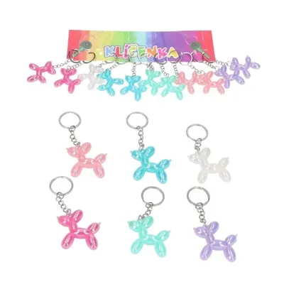 Kľúčenka pes mix farieb