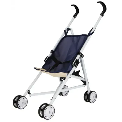 Kočík pre bábiky kovový rám Navy Blue 53cm