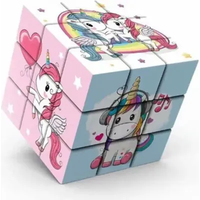 Kocka hlavolam jednorožec 5,7 cm