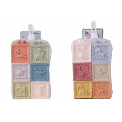 Kocky sada eko plast 6ks 5cm