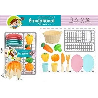 Kuchynský set s krájacou zeleninou 30x22 cm