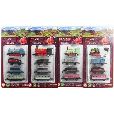 Lokomotíva s vagónmi 4ks