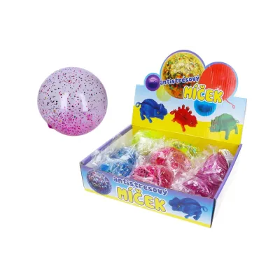 Loptička antistresová s trblietkami