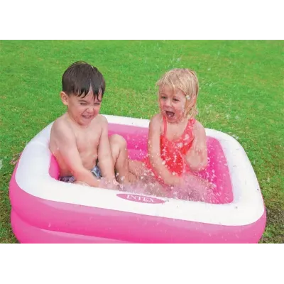 Intex 57100 Detský bazén štvorec 85x85x23 cm - modrá