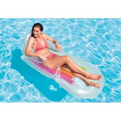 Intex 58802 Lehátko a kreslo 160x85cm - modrá