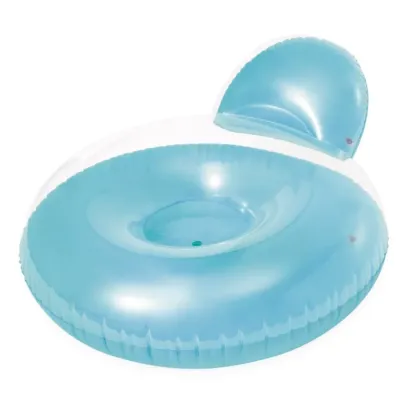 Intex 58889 Nafukovacie lehátko s operadlom 137x122cm - modrá