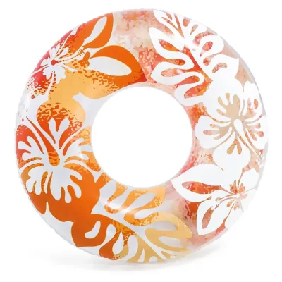 Intex 59251 Clear Color Tubes nafukovací kruh - modrá