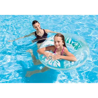 Intex 59251 Clear Color Tubes nafukovací kruh - modrá