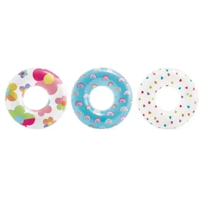 Intex 59259 Nafukovací kruh Whimsical Magic Tubes 81cm - kvety