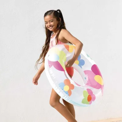 Intex 59259 Nafukovací kruh Whimsical Magic Tubes 81cm - kvety