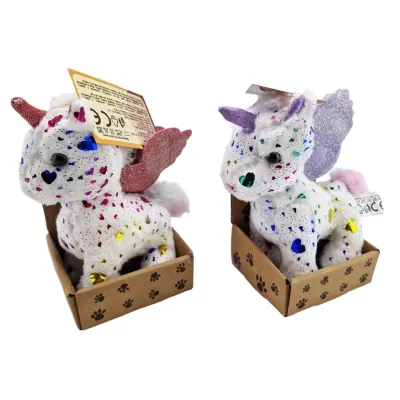 Jednorožec plyšový 13cm - červená