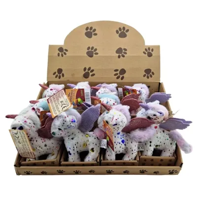 Jednorožec plyšový 13cm - červená