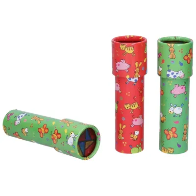 Kaleidoskop zvieraká 16cm - červená