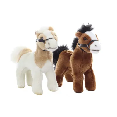 Kôň plyšový 23cm - biela