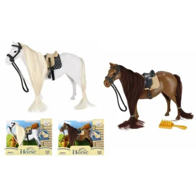 Kôň s doplnkami 2farby - biela