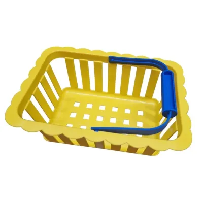 Košík nákupný plastový 27x18x11cm - žltá