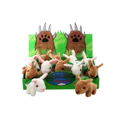 Králik plyšový-kľúčenka - biela