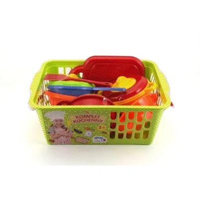 Kuchynská sada v košíku 10ks - modrá