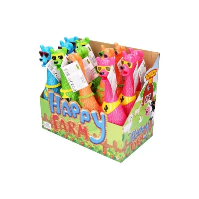 Lama pískacia 32cm, mix farieb - modrá