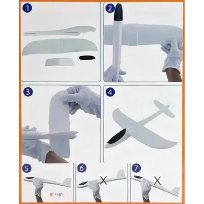 Lietadlo hádzacie 47x49cm - modrá