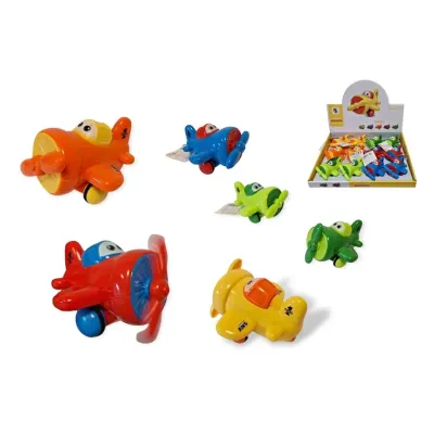 Lietadlo na zotrvačník 8cm - modrá