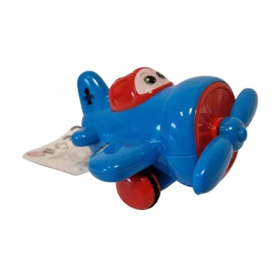 Lietadlo na zotrvačník 8cm - modrá