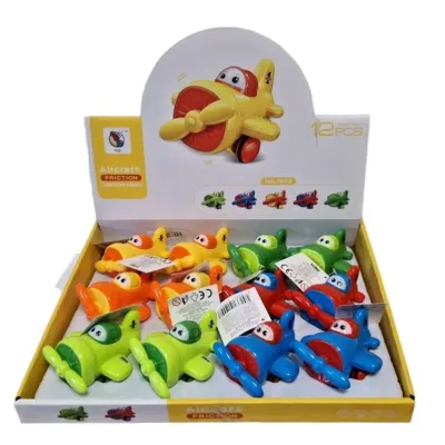 Lietadlo na zotrvačník 8cm - modrá