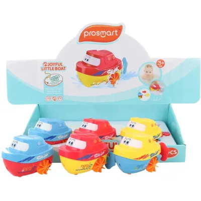 Lodička naťahovacia 10cm - žltá