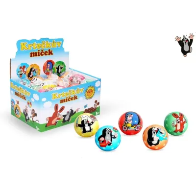 Lopta krtko 5cm - žltá