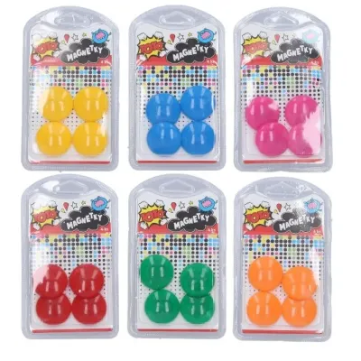 Magnetky 4ks/3cm - žltá