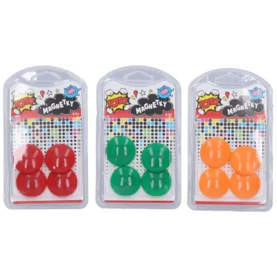 Magnetky 4ks/3cm - žltá