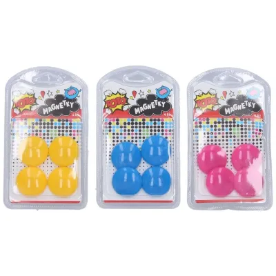 Magnetky 4ks/3cm - žltá