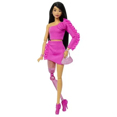 Mattel Barbie deluxe modelka šaty s ružou