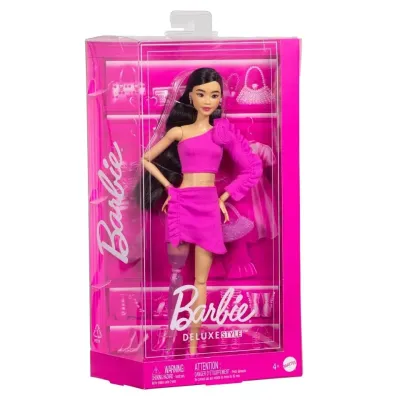 Mattel Barbie deluxe modelka šaty s ružou