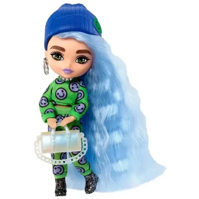 Mattel Barbie Extra Minis modré vlasy