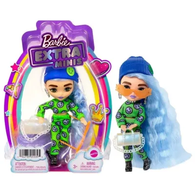 Mattel Barbie Extra Minis modré vlasy