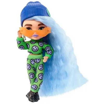 Mattel Barbie Extra Minis modré vlasy
