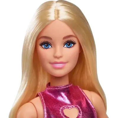 Mattel Barbie modelka 230 lesklé ružové šaty