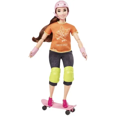 Mattel Barbie Olympionička Skateboardistka